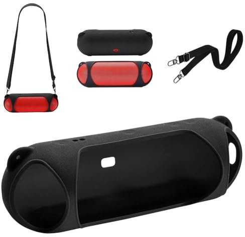 Xingsiyue Silikonhülle für Beats Pill Wireless kabellose Lautsprecher, Tragbare Silikonhülle, Schutzhülle für Beats Pill Wireless Lautsprecher mit Schulterriemen