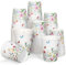 FYSUIMU Lot de 50 gobelets jetables en carton motif fleurs sauvages 255 ml pour fête de printemps, mariage, fête prénatale, fête d'anniversaire
