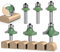 Mivanta Lot de 6 fraises à arrondir 8 mm - En métal dur - Roulement à billes - Pour défonceuse, travail du bois, arrondi et élagage