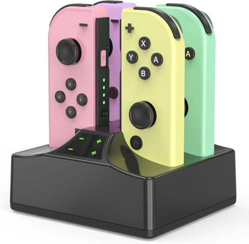 Joycon Charging Dock for N-intendo S-witch & Switch OLED, YCCTEAM Charger Station for Switch Joy-con with a USB Type-C Charging Cable