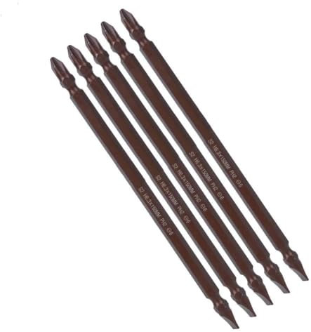 Bits, Phillip Head Drill Bits 10Pcs Double End H6.3 Magnetic Cross Shaped Long Phillip Impact Driver #2 for Power Drill Driver (H6.3 * 150MMPH2/SL6)