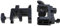 Pince universelle en C avec trou de 12 mm pour support de bureau, écrans LCD, chariots, tables de travail, pinces de table pour nappe