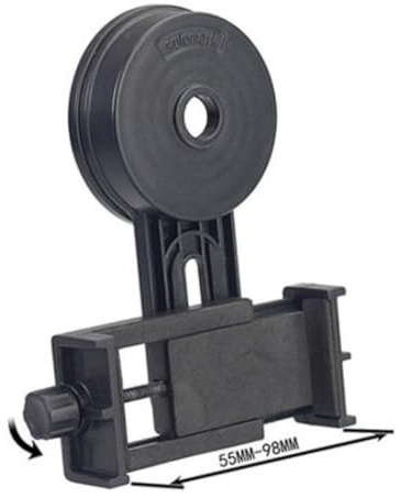 BAZEITFLOW Telescope Phone Adapter Mount for Binoculars Monocular Spotting Scope Holder Compatible with Smartphones Easy Align Camera Lens for Outdoor Photography