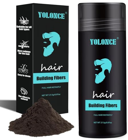 Haarpuder,Haarfasern puder,Unisex Volumen-Haarpuder,Soforteffekt&authentischen Look,Für mehr Volumen und ein dichter aussehendes Haar,kaschiert Kopfhaut kahle Stellen,für dünnes Haar,Dunkelbraun