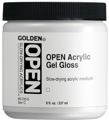 GOLDEN OPEN Acrylic Gel (Gloss), 8 fl. oz. Jar