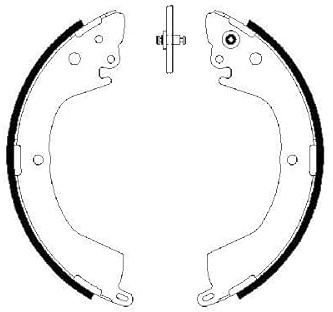 BOSCH 0 986 487 684 Bremsbackensatz