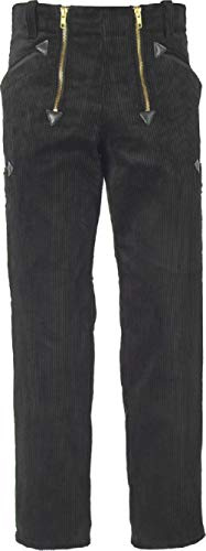 JOB Zunfthose/Hose aus Trenkercord/Cord gerade Form, ohne Schlag schwarz