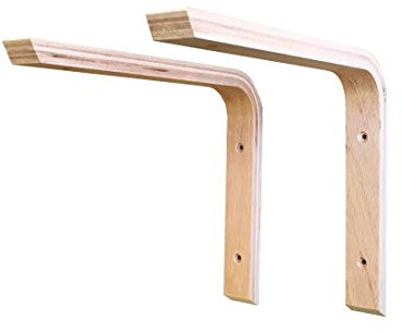 Sunload Holzkonsole aus Schichtholz 2 Stück (250 x 200 mm)