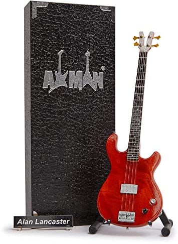 Axman Alan Lancaster (Status Quo) - Miniatur-Gitarren-Replik – Musikgeschenke – handgefertigte Verzierung