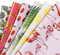 RUSPEPA Feuille De Papier D'Emballage Cadeau - Flamingo/Plantes/Banane/Fraise/Citron/Feuille Design D'Été Pour Anniversaire,Vacances - 1 Rouleau Contient 6 Feuilles - 44.5 X 76 cm Par Feuille