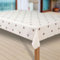 laro Wachstuch-Tischdecke Sterne Weihnachten Weihnachts-Motive PVC Wachstischdecke Eckig Meterware Wasserabweisend Abwischbar GAL, Muster:Sterne Creme-Gold, Größe:118x180 cm
