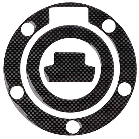 qiuxiaoaa Moto in Fibra di Carbonio Serbatoio Pad Adesivo Pad protettore Pad per YZF-r1 fz1 Adesivo Tappo Serbatoio Carburante in Fibra di Carbonio Look