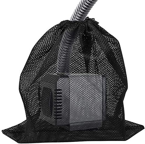 Currentiz Sac Pompe avec Cordon Serrage, 45x45cm Sac Filtrant Pompe À Eau Sac Filtrant pour Pompe Bassin Accessoires Sac en Filet Filtrant Filtration D'aquarium Et Piscine Extérieure