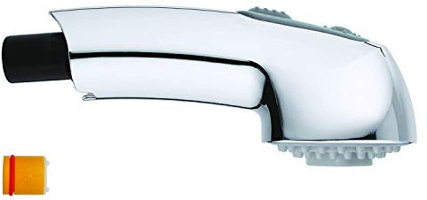Bacchetta spray estraibile adatta a rubinetti estraibili Grohe, compatibile con Grohe Part 46312IE0/46298IE0, cromato, facile da installare con O-Ring, risparmia il 70% rispetto all'OEM
