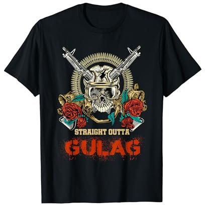 Straight Outta Gulag Warzone Duty Zocker Gamer T-Shirt