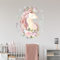 Magisches EINHORN Wandtattoo V251 | handgezeichnet | AUFKLEBER Kindergarten | Wandsticker Kinderzimmer Unicorn (75 x 88 cm)