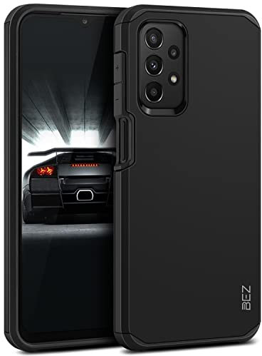 BEZ® Coque pour Samsung A23, Coque pour Samsung A23 5G, Housse Etui pour Samsung Galaxy A23 5G Antichoc Survivor Double Protection Resistante, Noir
