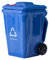 Luxshiny Novelty Wheelie Bin Mugs - 400ml Ceramic Recycling Bin Themed Coffee Cup with Handle, Fun Rubbish Design for Tea, Espresso & Pen Storage (Blue)