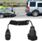 Anhängerkabel Verlängerung: Anhänger Adapter 7 auf 13 Polig Spiralkabel Adapter Stecker Adapterkabel Anhängerstecker 12V 3M Anhänger Verlängerungskabel für Wohnwagen Wohnmobil PKW Anhänger Zubehör