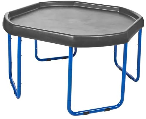 Infanity - Pack de Bandeja de Actividades y Juegos para Minimundos (100cm) Negra y Patas para Bandeja Regulables en 4 Alturas
