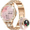 LIGE Montre Connectée Femme Bluetooth Appels pour Android iOS Sport Fitness Activity Tracker Montre Femme Connectée 1,32 HD Fréquence Cardiaque Sommeil Moniteur Diamond Rose Or Smartwatch Femme