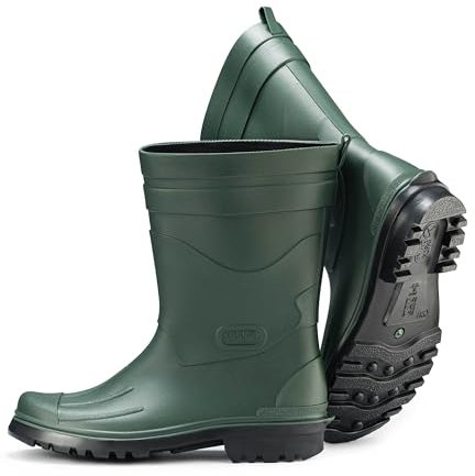 Ultrapower Fjordvik Vandrare - Herren Gummistiefel l Gartenstiefel | Matschstiefel | Festivalstiefel l 40-48, Farbe:Olive/Schwarz, Gr.:43 / UK 9