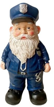 molchagar Polizei-Gartenzwerg, Statue der Vereinigten Staaten, Polizist, Zwerg, Figur, Geschenk für Heimdekoration, Outdoor, Hof, Kunst, Rasen-Ornamente