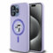 CG Mobile Karl Lagerfeld KLHMP15XSCMKCRHU Hülle für iPhone 15 Pro Max 6.7 lila hardcase Silicone Karl&Choupette Heads Ring