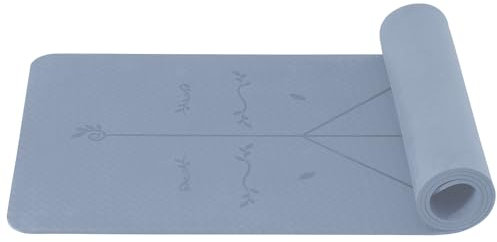 Good Nite Yogamatte Gymnastikmatte TPE 6mm Rutschfest Sportmatte Fitnessmatte Trainingsmatte Pilates Matte Hautfreundlich Phthalatfrei 183x61cm Yoga Pilates Homegym Workout