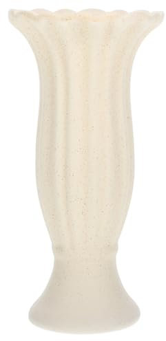 Zerodeko Mittelgroße Beige Keramik Römische Säule Blumenvase Indoor Blumenarrangement Übertopf Bauernhaus Stil Home Decor