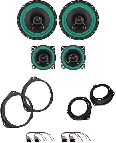 IPNOSIS Kit 4 Casse IP-01165 + IP-01100 per Opel Astra H dal 04 al 10, Corsa dal 15 in poi, Corsa D dal 06 al 15, Zafira dal 04 al 15 con 2 Supporti Anteriori, 2 Supporti Posteriori e 4 Connettori