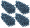 Mikikit 4 Pièces Têtes De Rechange Pour Plumeau Chenille Recharges En Microfibre De Tête De Vadrouille En Microfibre De Remplacement Pour Intérieur De Voiture Extérieur Bureau À