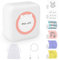 ELZO Etikettendrucker Bluetooth mit 6 Rolle Etiketten,Etikettendrucker Selbstklebend Mini Thermo Etikettiergerät,Tragbarer Label Printer für Kleine Unternehmen,Home Office mit USB Aufladen