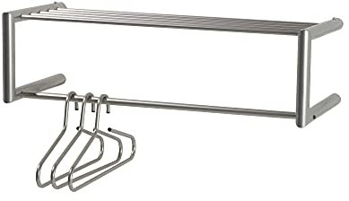 Glatte Garderobe - Nickel