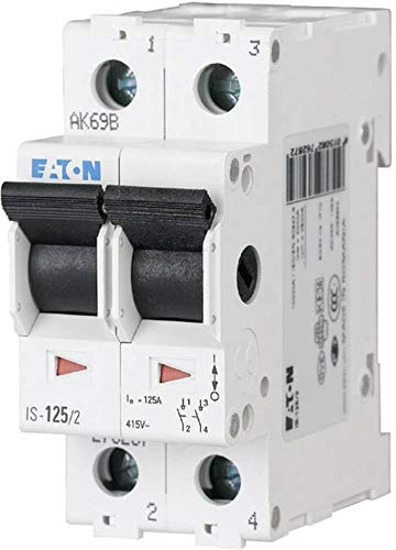 Eaton 276255 Hauptschalter, 2P, 240V, 16A, schwarz