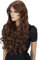 CAISHA 80cm Extra Langhaarige Perücke Voluminös Cosplay Party Wig Braun CP7