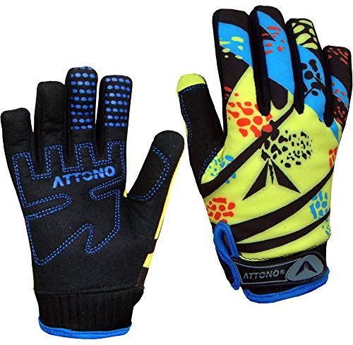 ATTONO Kinder Mountainbike Handschuhe Gel Fahrrad Warme Fahrradhandschuhe