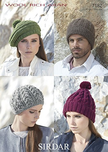 Sirdar Pattern 7182 Adult Hats