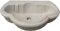 Biscottini Lavandino in marmo bianco 57x37x16 cm | Lavandino da esterno e interno | Lavabo pietra | Lavabo da appoggio pietra | Lavandino cucina
