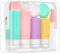 Morfone Bouteilles de Voyage en Silicone, Bouteilles de Voyage remplies de16 pièces, Bouteilles de Voyage pour shampooings, lotions et Articles de Toilette, certifiés par la FDA, sans BPA