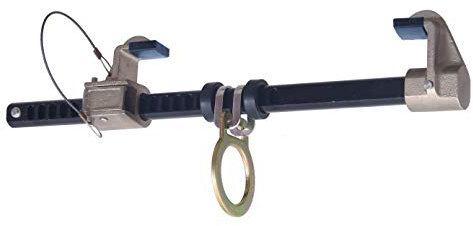 Kratos Safety beweglicher Anschlagpunkt für Stahlträger, Verankerung, Trägerklemme verstellbar von 10 bis 33 cm