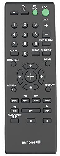 ALLIMITY RMT-D198P Fernbedienung Ersetzen für Sony Blu-ray Disc Player DVP-SR370 DVP-SR360 DVP-SR760HP DVP-SR760H DVP-SR160 DVP-SR170 DVP-SR150 DVP-SR750H DVP-SR120 DVP-SR350