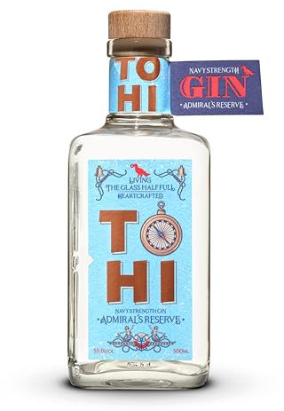 TOHI Admiral´s Reserve - Navy Strength Gin | Der prämierte Gin aus Estland | 59.1% | Marinegin | 500ml