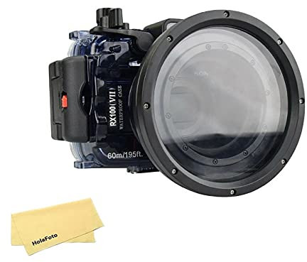 Seafrogs Waterproof Housing Case For Sony Rx100 Vii M7 Mark7 60M/195Ft Diving Camera Protective Hard Case For Underwater Photography Videography
