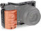 Leftfoto Jaula de metal mejorada con mango de madera para accesorios de grabación de video Sony Alpha ZV-E10, micrófono de zapata fría/extensión de luz, jaula de video, kit de cámara de video