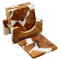 Saumo Untersetzer quadratisch für Gläser 6er Set Ink. Halter - Quadratische Design Glasuntersetzer für Getränke Tassen Bar Glas - Tischuntersetzer Holz/Epoxidharz Resin Dekoration Weihnachts Edition