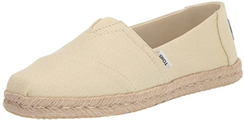 TOMS Women's Alpargata Rope Loafer Flat, Pale Lemon, 5.5 UK