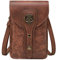 YJZQ Handytasche zum Umhängen Damen Handy Umhängetasche Mini Schulter Messenger Bag Punk Motorrad Kleiner Quadratischer Tasche Vintage Crossbody PU Leder Schultertasche für Damen Mädchen