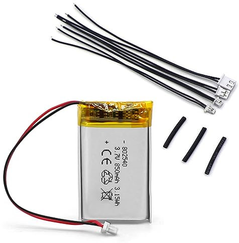 SHAWOROCE 802540 Batterie 850 mAh 3,7 V compatible avec Sena 10S 10S-01 20S Evo 20S-01 30K 30K-01D 50S EVO30 SF2 SP46 LEXIN B4FM Motos Casque Bluetooth Intercom Li-ion Lithium-Polymère