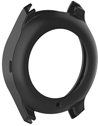 Tiuimk Schutzhülle für Samsung Gear S3 Classic, Silikon, Schwarz